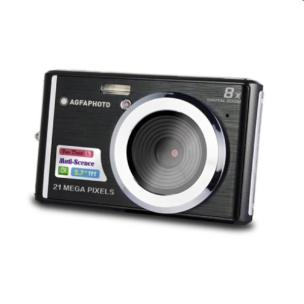 E-shop Digitálny fotoaparát AgfaPhoto Realishot DC5200, čierny - OPENBOX (Rozbalený tovar s plnou zárukou)