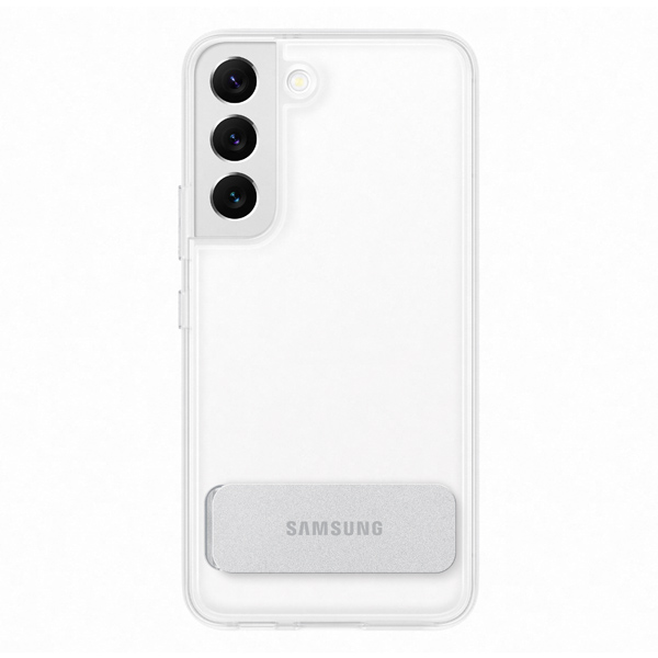 Zadný kryt Clear Standing Cover pre Samsung Galaxy S22, transparentná