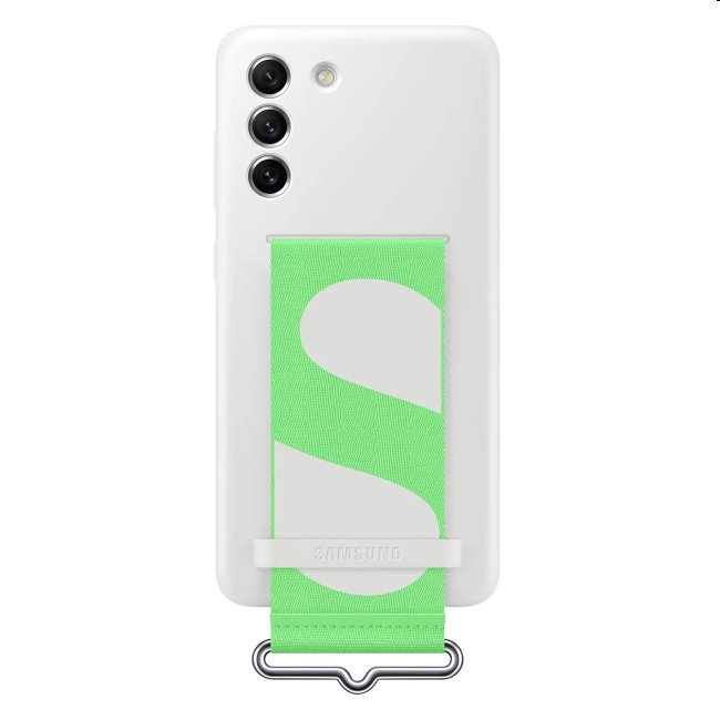 Puzdro Silicone Strap Cover pre Samsung Galaxy S21 FE 5G, white
