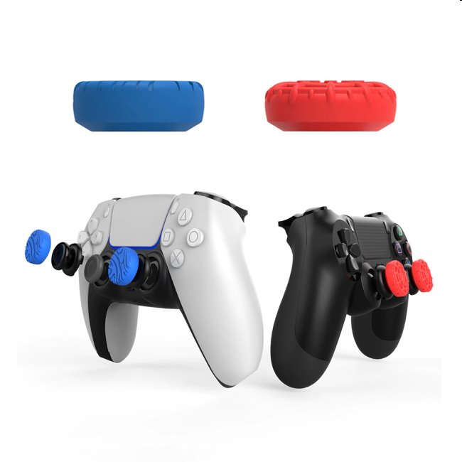 iPega P5029 PlayStation 4/5 controller cap set, red/blue PG-P5029