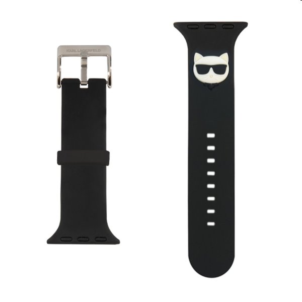 Karl Lagerfeld Choupette Head remienok pre Apple Watch 42/44mm, black
