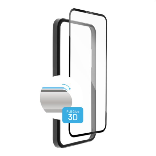 FIXED 3D ochranné tvrdené sklo pre Apple iPhone 13, 13 Pro, čierna