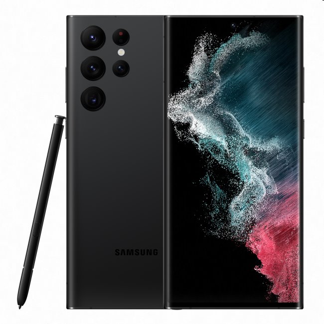 Samsung Galaxy S22 Ultra, 12/256GB, Phantom Black, Trieda A - použité, záruka 12 mesiacov