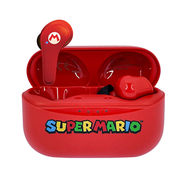 E-shop Detské bezdrôtové slúchadlá OTL Technologies Super Mario, červené