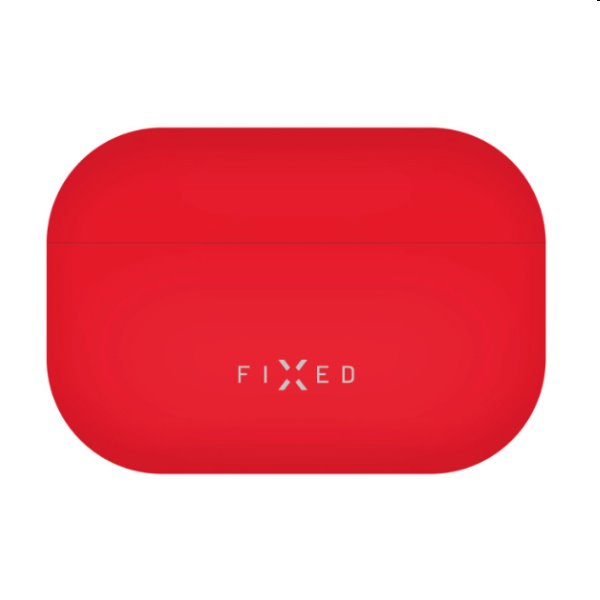 E-shop FIXED Silky Silikónové púzdro pre Apple AirPods Pro, červené