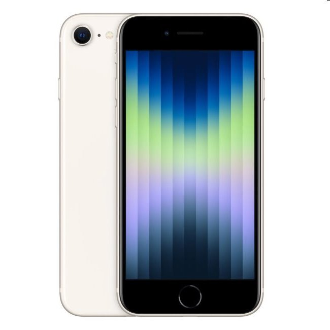 Apple iPhone SE (2022) 64GB, starlight, Trieda A - použité, záruka 12 mesiacov