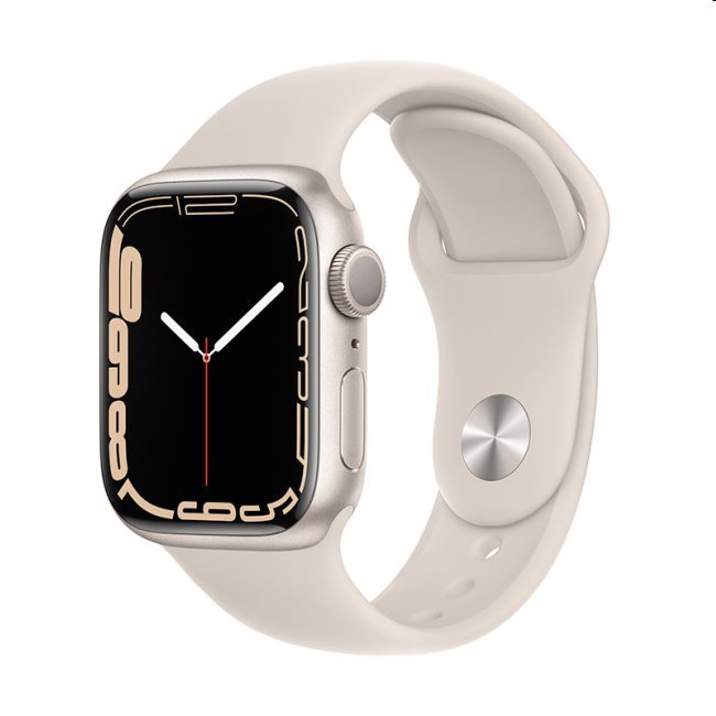 Apple Watch Series 7 GPS (41mm), hviezdna biela, nový tovar, neotvorené balenie