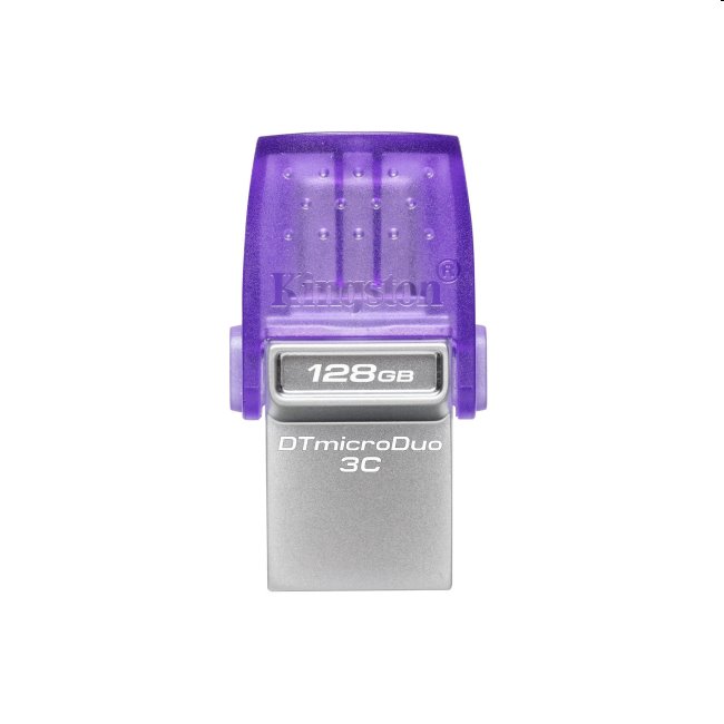 USB kľúč Kingston DataTraveler MicroDuo 3C, 128GB, USB 3.2 (gen 1) s USB-C konektorom DTDUO3CG3/128GB