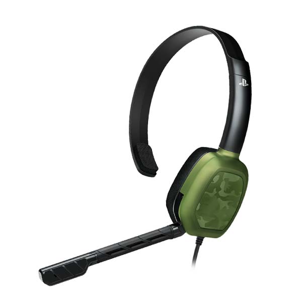 Káblový headset PDP LVL1 Chat pre Playstation 4, Camo Green