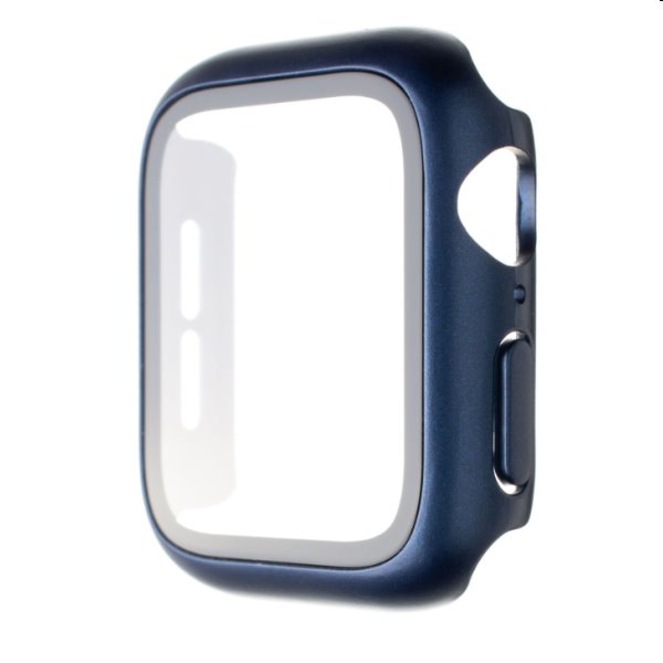 FIXED Pure+ ochranné puzdro s temperovaným sklom pre Apple Watch 41 mm, modré