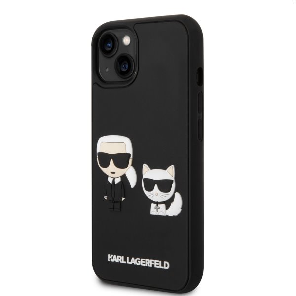 Zadný Karl Lagerfeld and Choupette 3D pre Apple iPhone 14 Plus, čierna 57983111270