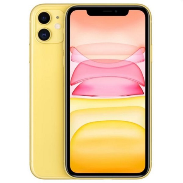 Apple iPhone 11, 64GB, yellow, Trieda B - použité, záruka 12 mesiacov