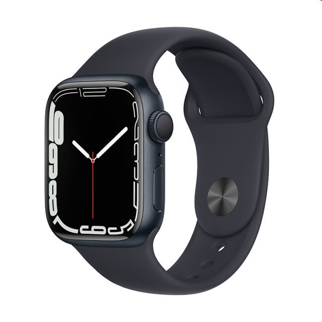 Apple Watch Series 7 GPS (45mm), midnight, Trieda B - použité, záruka 12 mesiacov