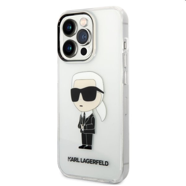 Zadný kryt Karl Lagerfeld IML Ikonik NFT pre Apple iPhone 14 Pro, transparentná