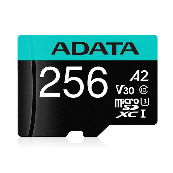ADATA V30S micro SDXC 256 GB 100 MBps UHS-I U3 Class 10 s adaptérom