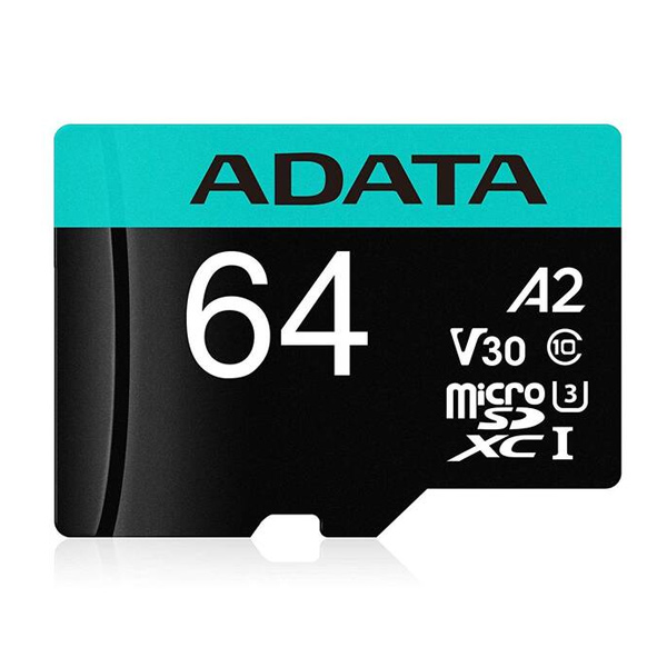 ADATA V30S micro SDXC 64 GB 95 MBps UHS-I U3 Class 10 s adaptérom