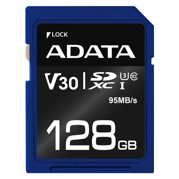 ADATA V30S SDXC 128 GB 95 MBps UHS-I U3 Class 10