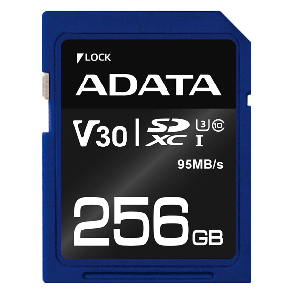 ADATA V30S SDXC 256 GB 95 MBps UHS-I U3 Class 10
