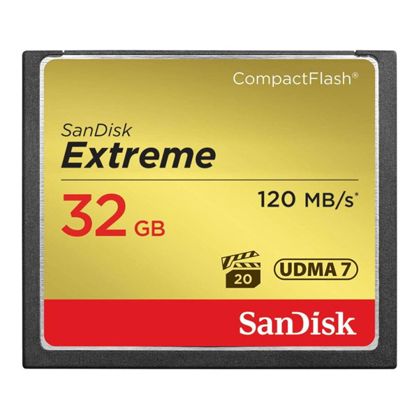 SanDisk Extreme CompactFlash 32 GB 120 MB/s