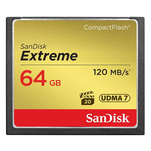 SanDisk Extreme CompactFlash 64 GB 120 MB/s