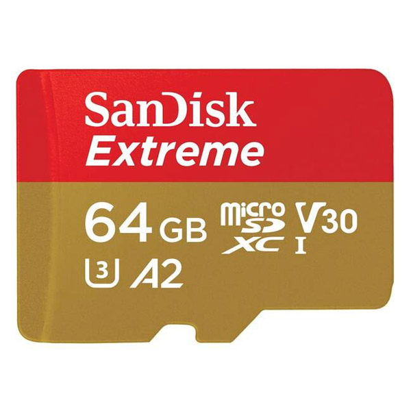 SanDisk Extreme microSDXC 64 GB 170 MB/s s adaptérom
