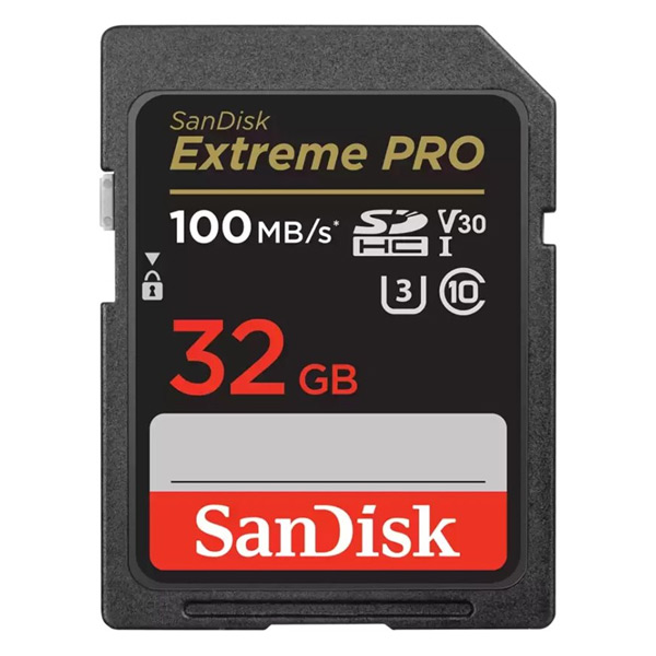 SanDisk Extreme PRO SDHC 32 GB 100 MB/s V30 UHS-I