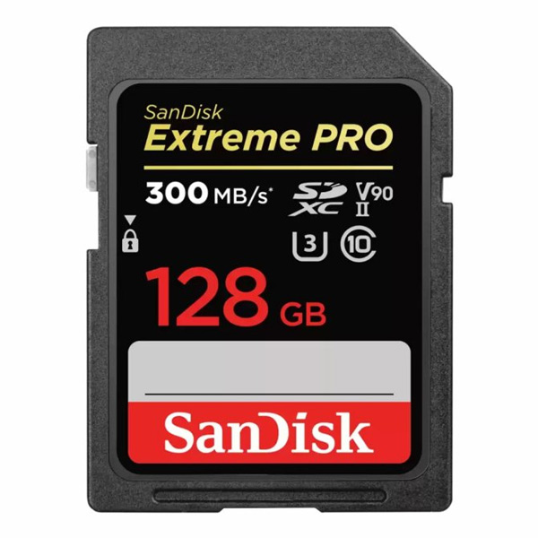 SanDisk Extreme PRO SDXC 128 GB 300 MB/s V90 UHS-II