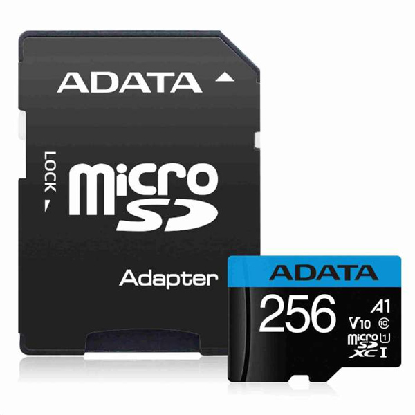 Adata SDXC 256 GB 100 MBps UHS-I U1 Class 10 s adaptérom