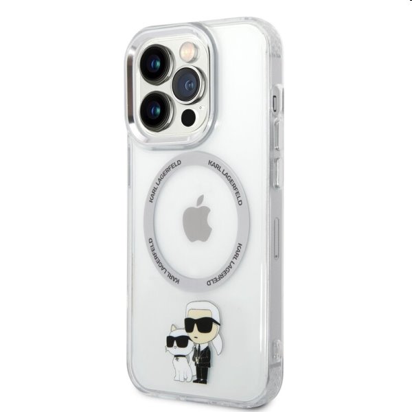 E-shop Zadný kryt Karl Lagerfeld MagSafe IML Karl and Choupette NFT pre Apple iPhone 14 Pro, transparentná 57983112455