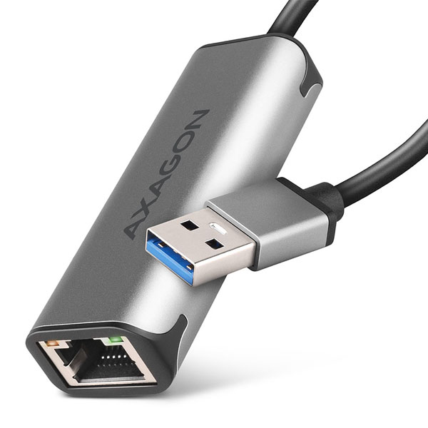 AXAGON ADE-25R Type-A USB3.2 Gen 1 - 2.5 Gigabit Ethernet 10/100/1000/2500 Adaptér, titan grey