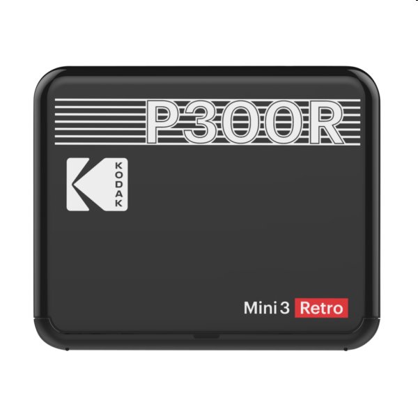 E-shop Kodak Printer Mini 3 Plus Retro, black - OPENBOX (Rozbalený tovar s plnou zárukou)