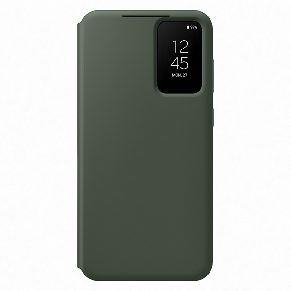 Knižkové puzdro Smart View Wallet pre Samsung Galaxy S23 Plus, zelená