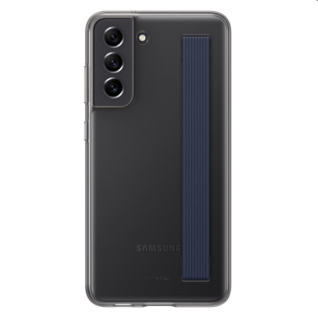 Samsung Clear Strap Cover S21 FE, graphite - OPENBOX (Rozbalený tovar s plnou zárukou)