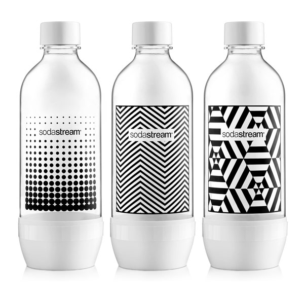 SodaStream Fľaša TriPack 1l black&white - OPENBOX (Rozbalený tovar s plnou zárukou)