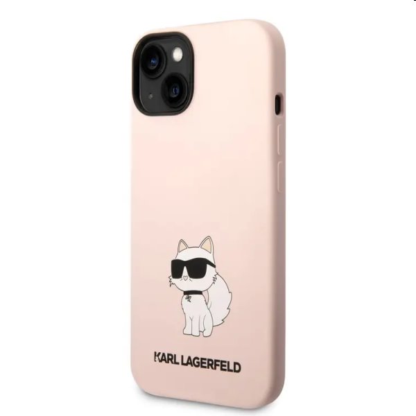 Zadný kryt Karl Lagerfeld Liquid Silicone Choupette NFT pre Apple iPhone 14 Plus, ružová