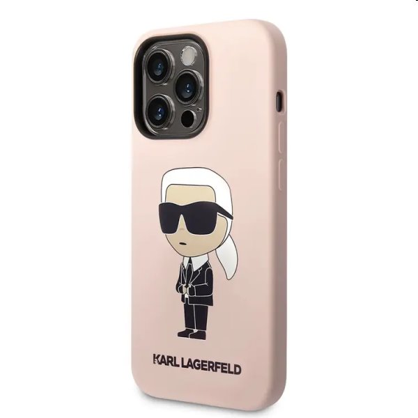 E-shop Zadný kryt Karl Lagerfeld Liquid Silicone Ikonik NFT pre Apple iPhone 14 Pro Max, ružová 57983112393