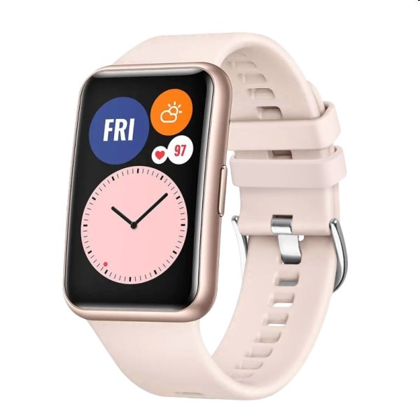 E-shop FIXED Silikónový remienok pre Huawei Watch FIT, ružová