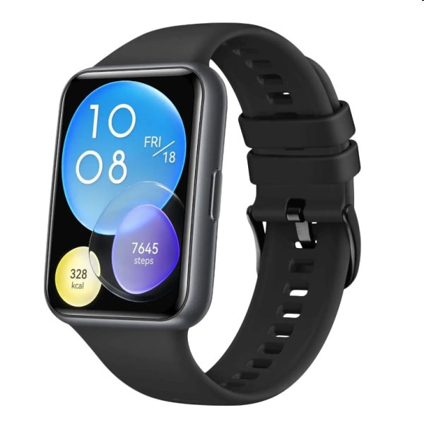 E-shop FIXED Silikónový remienok pre Huawei Watch FIT2, čierna