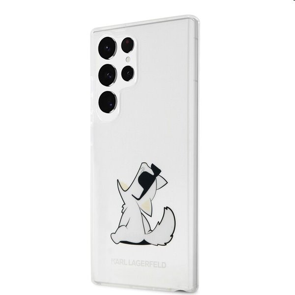 E-shop Zadný kryt Karl Lagerfeld PC/TPU Choupette Eat pre Samsung Galaxy S23 Ultra, transparentná 57983112895