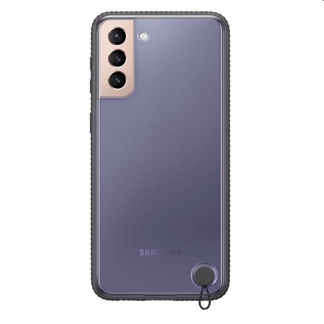 Puzdro Clear Protective Cover pre Samsung Galaxy S21 Plus, black - OPENBOX (Rozbalený tovar s plnou zárukou) EF-GG996CBEGWW