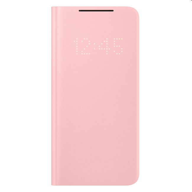 E-shop Samsung LED View Cover S21 Plus, pink - OPENBOX (Rozbalený tovar s plnou zárukou) EF-NG996PPEGEE