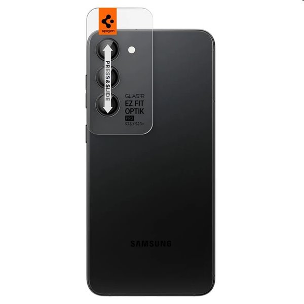 E-shop Tvrdené sklo Spigen EZ Fit Optik Pro pre Samsung Galaxy S23, S23 Plus, 2 kusy AGL05962