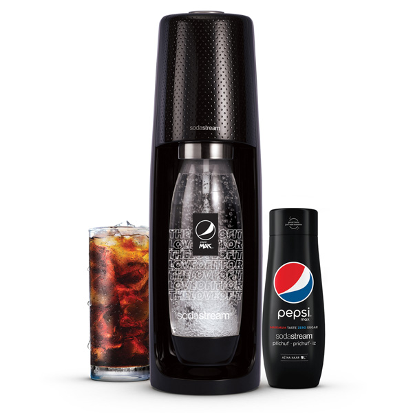 SodasStream Spirit black Pepsi megapack - OPENBOX (Rozbalený tovar s plnou zárukou)