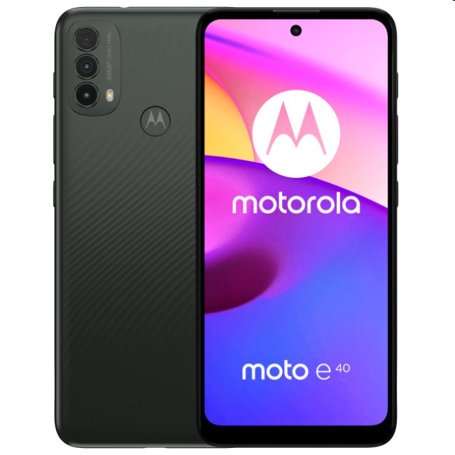 Motorola Moto E40, 4/64GB, gray, Trieda B - použité, záruka 12 mesiacov