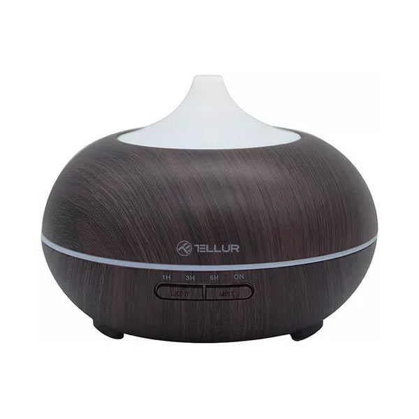E-shop Tellur WiFi Smart aroma difuzér, 300 ml, LED, tmavo hnedý - OPENBOX (Rozbalený tovar s plnou zárukou)