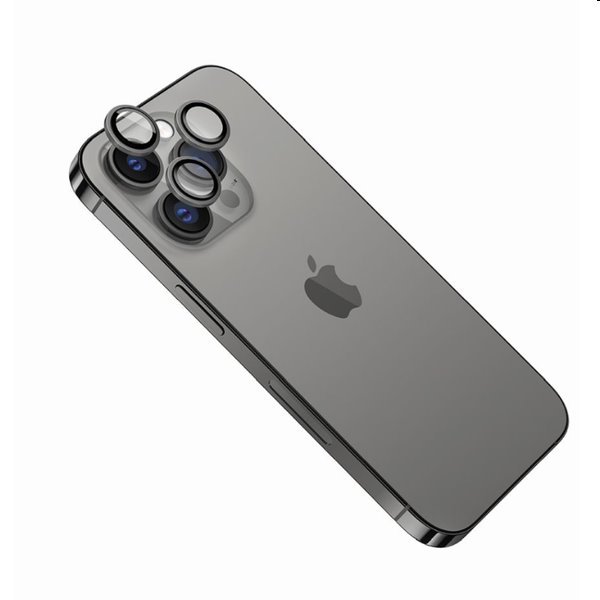 E-shop FIXED ochranné sklá šošoviek fotoaparátov pre Apple iPhone 13 Pro, 13 Pro Max, sivá FIXGC2-725-GR