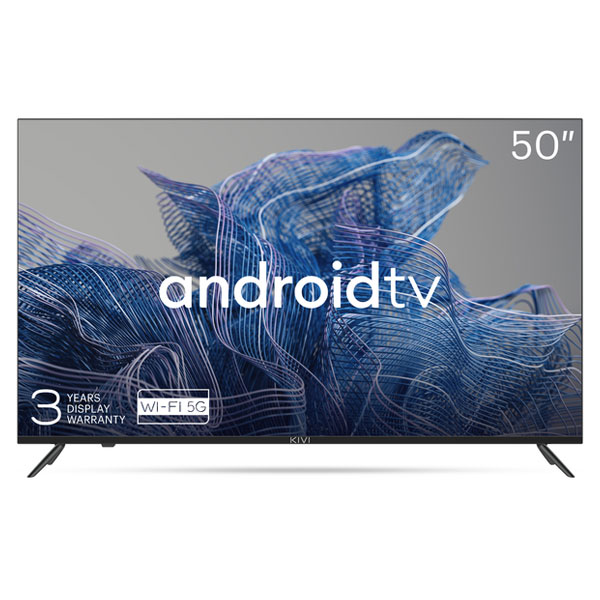 Kivi TV 50U740NB, 50" (127 cm), UHD, Google Android TV, čierny