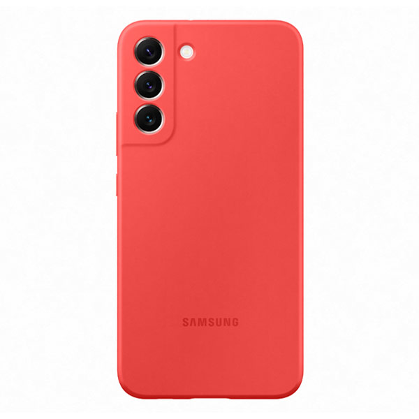 Zadný kryt Silicone Cover pre Samsung S22 Plus, koralová - OPENBOX (Rozbalený tovar s plnou zárukou) EF-PS906TPEGWW