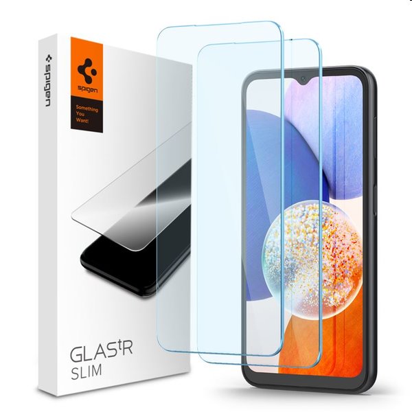 E-shop Tvrdené sklo Spigen Glass tR Slim pre Samsung Galaxy A14 5G, 2 kusy AGL05971