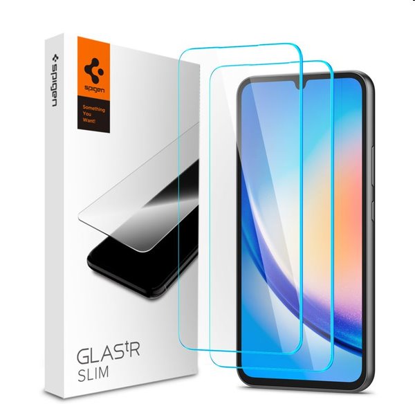 Tvrdené sklo Spigen Glass tR Slim pre Samsung Galaxy A34 5G, 2 kusy AGL05967
